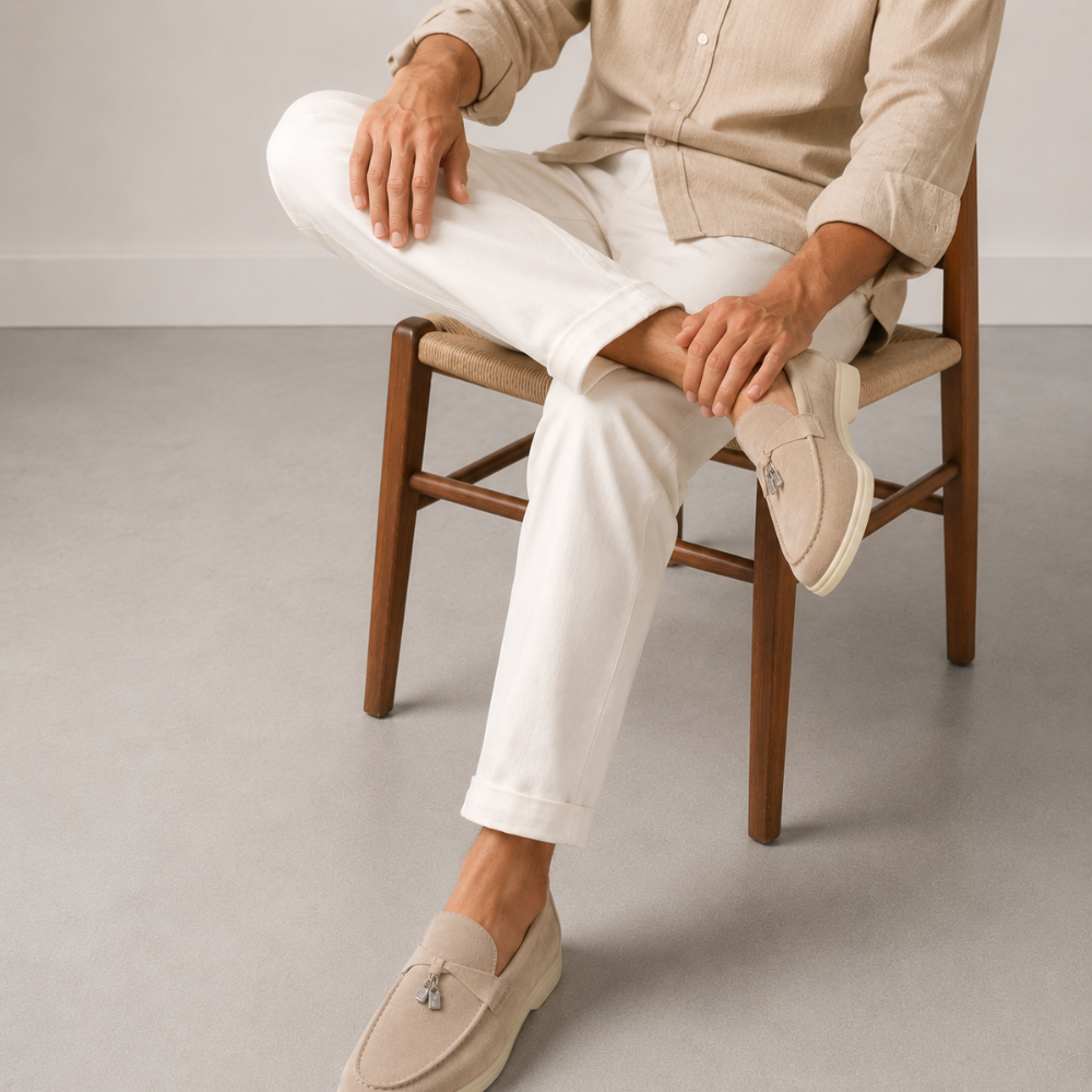 Classic Loafers - Beige